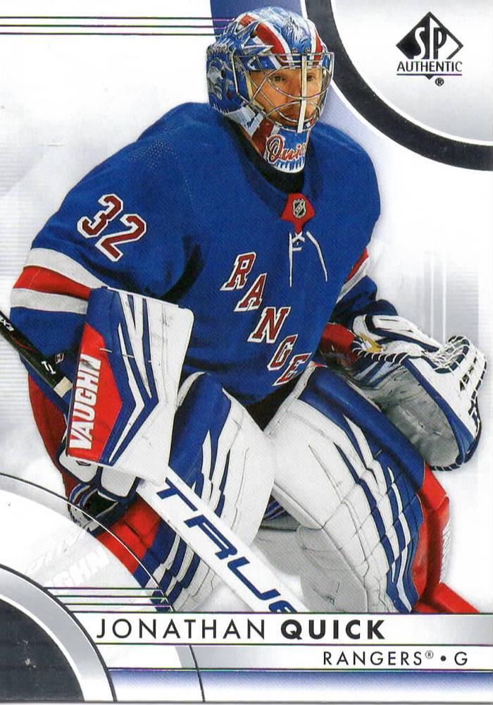 Jonathan Quick #34 New York Rangers | 2023-24 SP Authentic