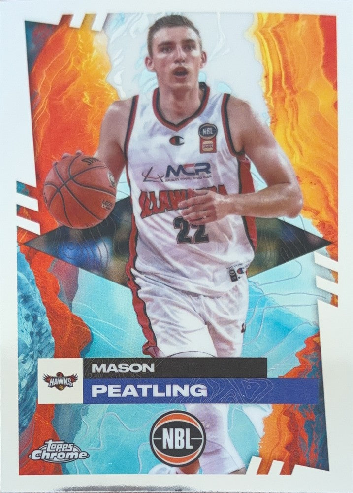 Mason Peatling #34 Illawarra Hawks | 2024-25 Topps Chrome NBL (front)