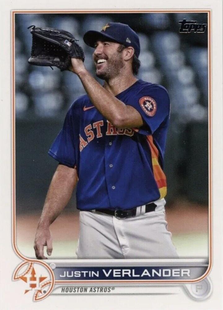 Justin Verlander #350 Houston Astros (Smiling) | 2022 Topps