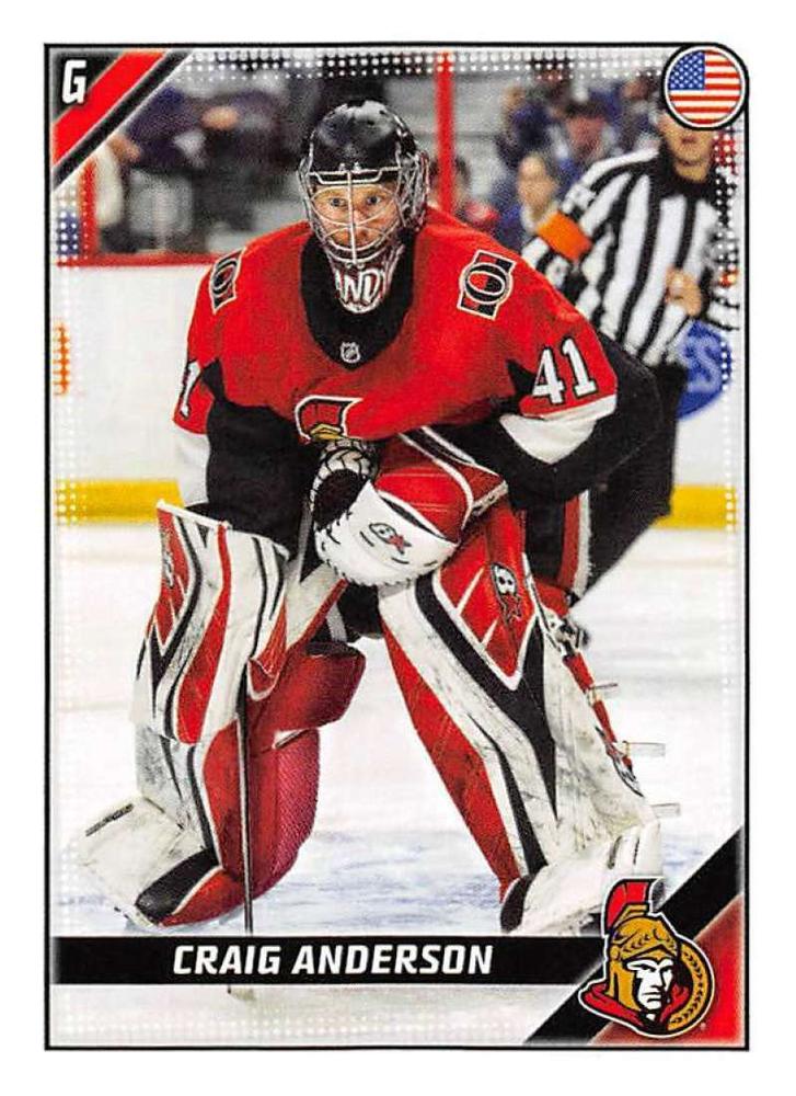 Craig Anderson #351 Ottawa Senators | 2019-20 Topps NHL Sticker Collection