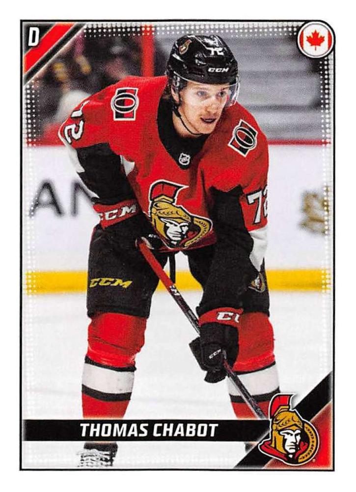 Thomas Chabot #354 Ottawa Senators | 2019-20 Topps NHL Sticker Collection