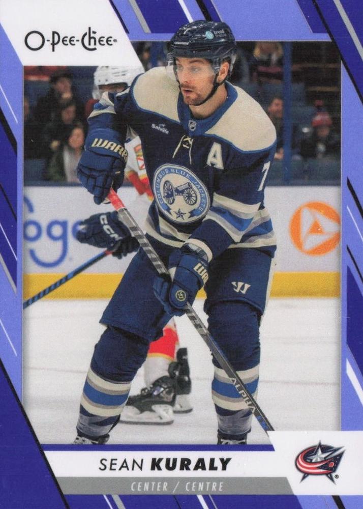 Sean Kuraly #354 Columbus Blue Jackets | 2023-24 O-Pee-Chee Blue Border