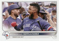 Teoscar Hernandez #355 Toronto Blue Jays (With teammates) | 2022 Topps
