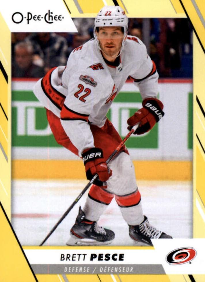 Brett Pesce #355 Carolina Hurricanes | 2023-24 O-Pee-Chee Yellow Border