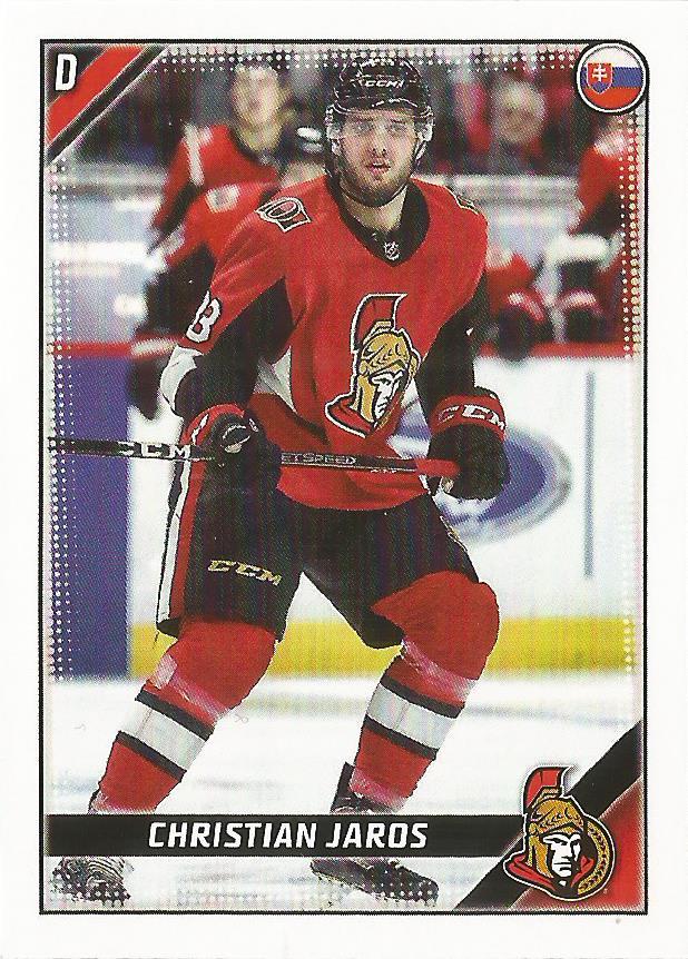 Christian Jaros #357 Ottawa Senators | 2019-20 Topps NHL Sticker Collection