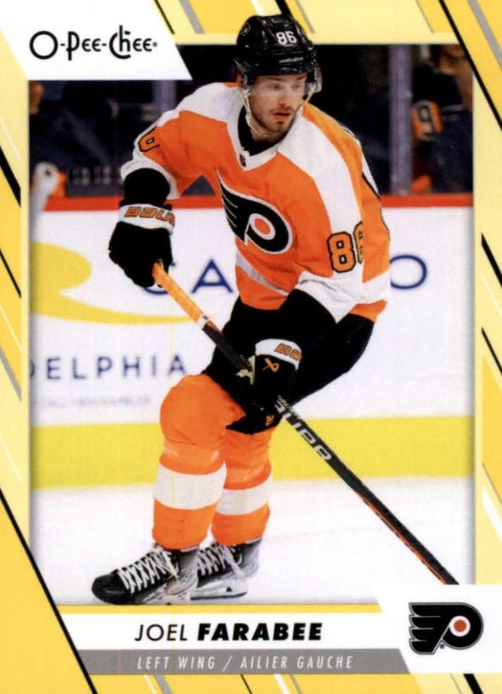 Joel Farabee #357 Philadelphia Flyers | 2023-24 O-Pee-Chee Yellow Border