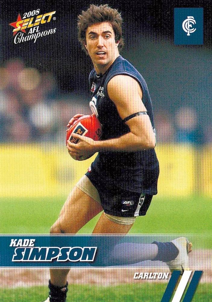 Kade Simpson #35 Carlton Blues | 2008 Select AFL Champions