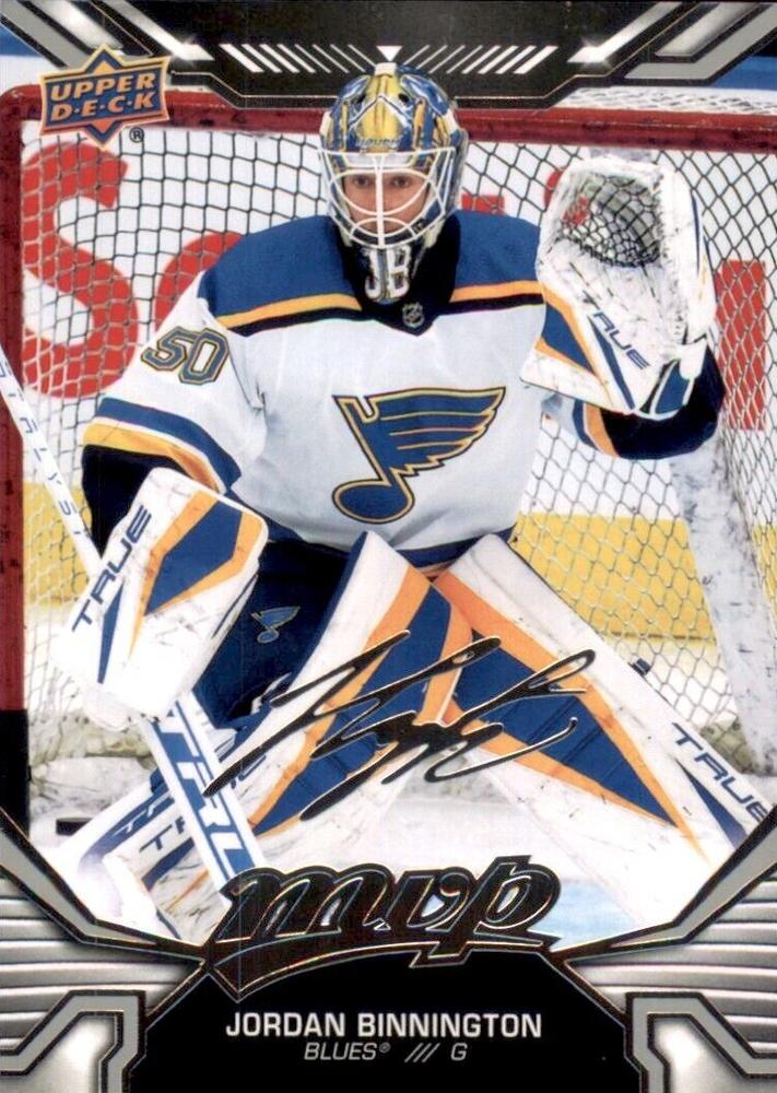 Jordan Binnington #35 St. Louis Blues | 2022-23 Upper Deck MVP Silver Script