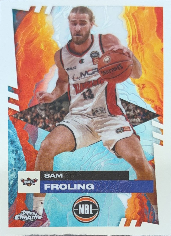 Sam Froling #35 Illawarra Hawks | 2024-25 Topps Chrome NBL (front)