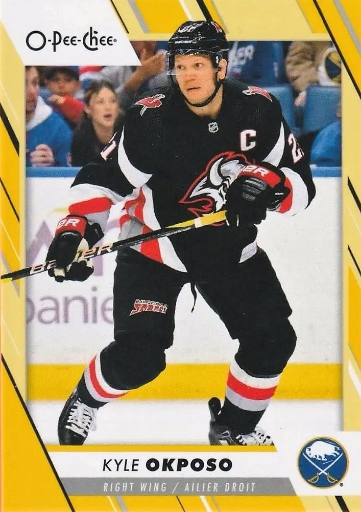 Kyle Okposo #363 Buffalo Sabres | 2023-24 O-Pee-Chee Yellow Border