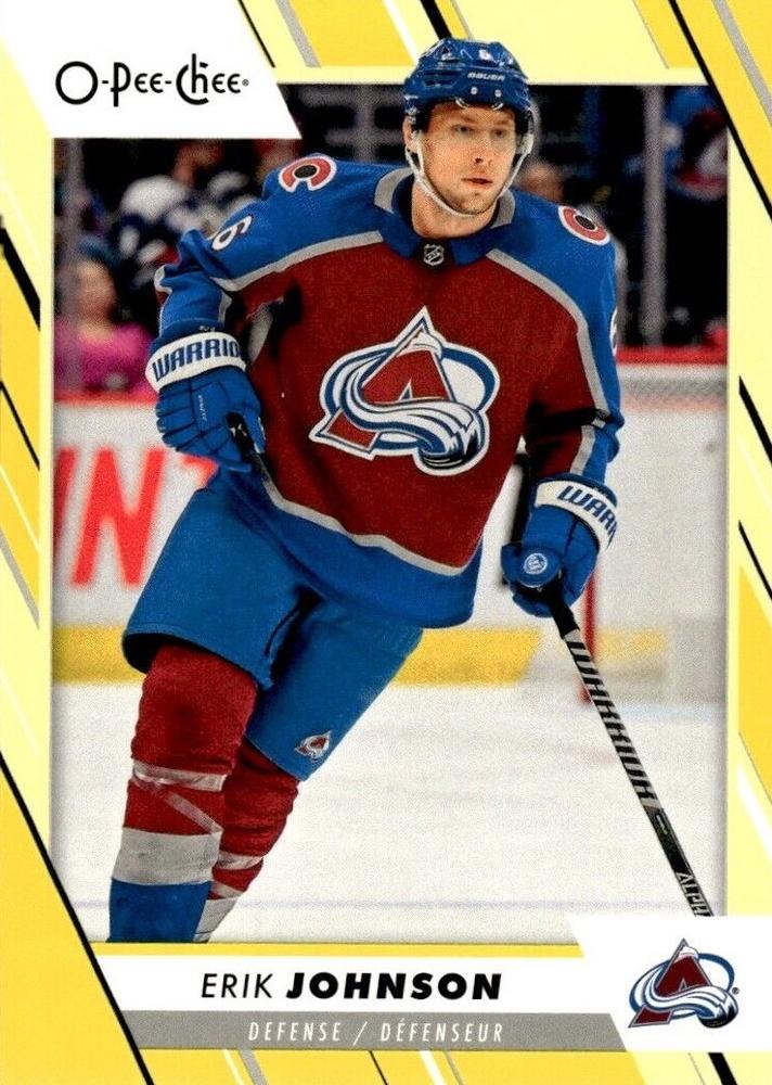 Erik Johnson #364 Colorado Avalanche | 2023-24 O-Pee-Chee Yellow Border