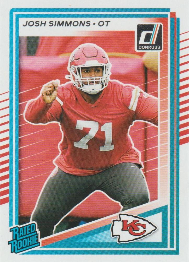 Josh Simmons #368 Kansas City Chiefs | 2025 Donruss | NFL Football