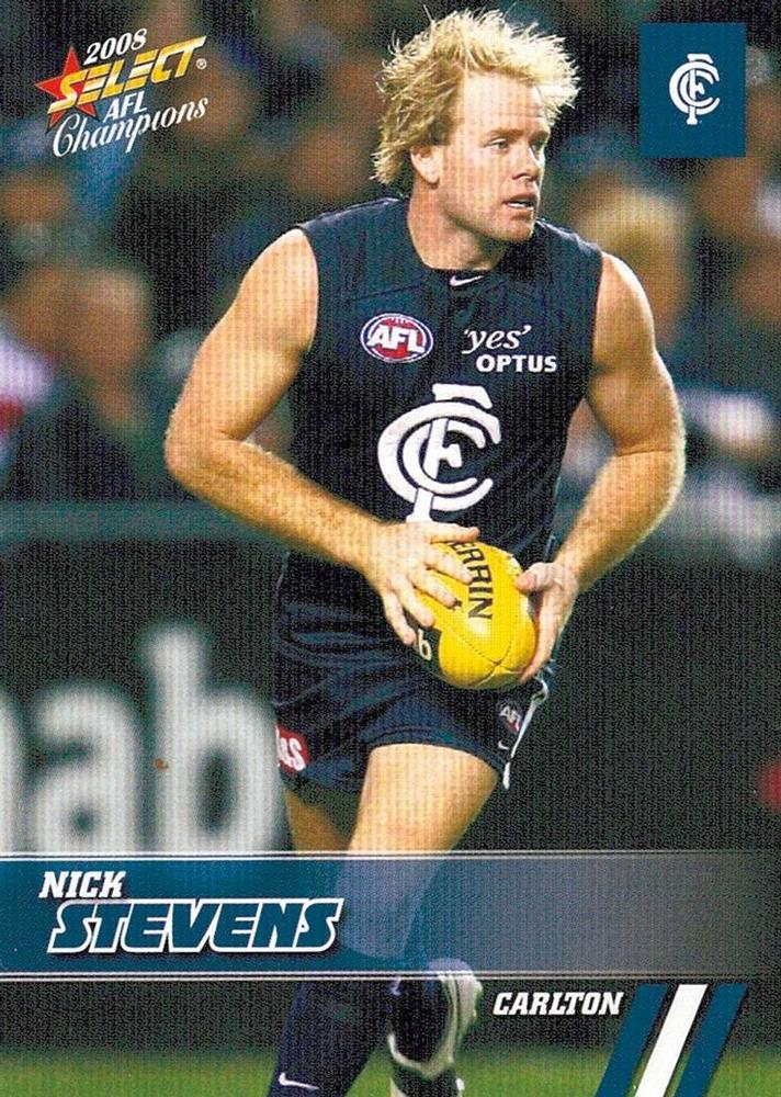 Nick Stevens #36 Carlton Blues | 2008 Select AFL Champions