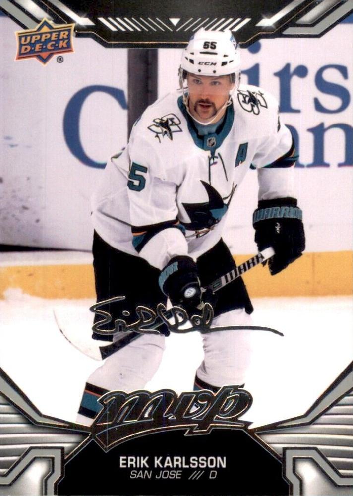 Erik Karlsson #36 San Jose Sharks | 2022-23 Upper Deck MVP Silver Script