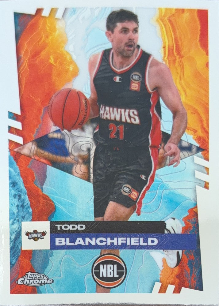 Todd Blanchfield #36 Illawarra Hawks | 2024-25 Topps Chrome NBL (front)