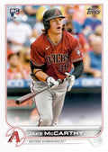 Jake McCarthy #370 Arizona Diamondbacks (Factory set, white outline around RC logo) | 2022 Topps