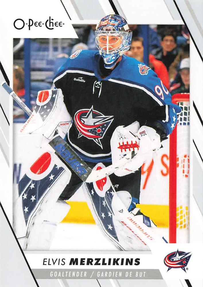 Elvis Merzlikins #372 Columbus Blue Jackets | 2023-24 O-Pee-Chee Hockey