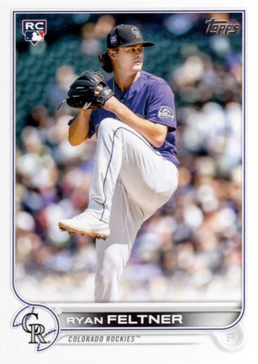 Ryan Feltner #373 Colorado Rockies (Factory set, white outline around RC logo) | 2022 Topps