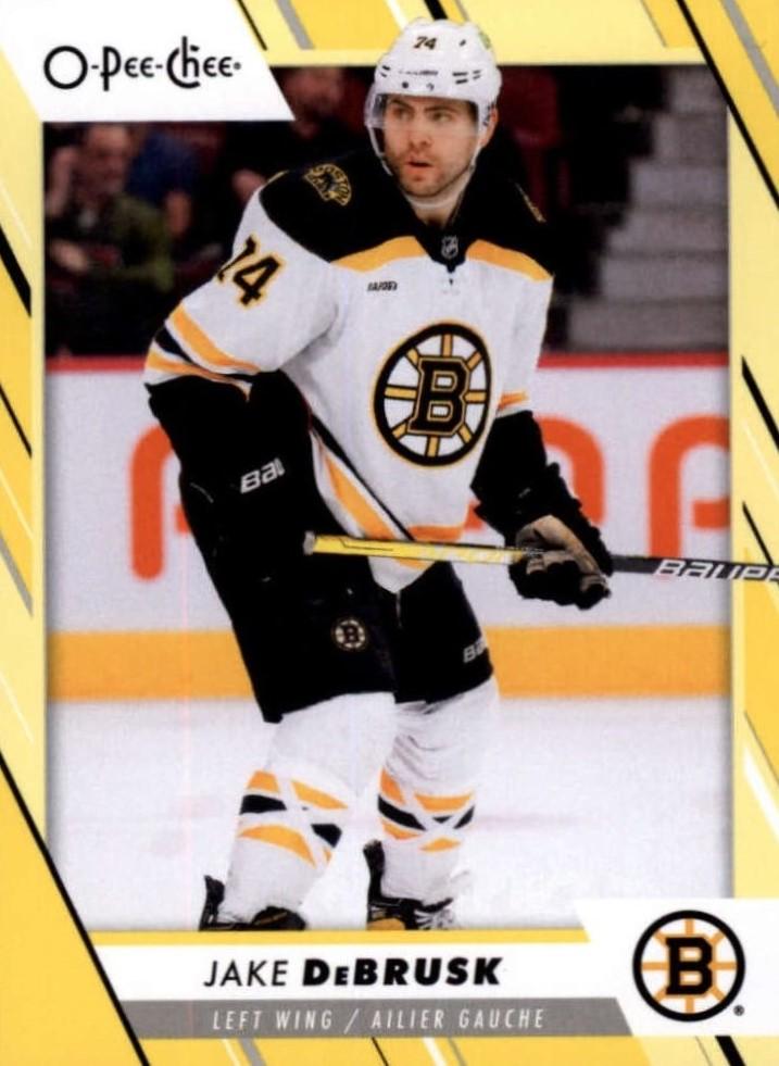 Jake DeBrusk #373 Boston Bruins | 2023-24 O-Pee-Chee Yellow Border