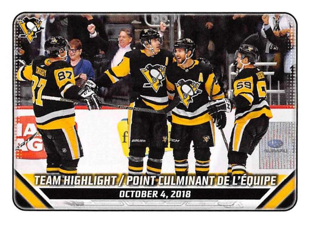2018/19 Team Highlight #376 | 2019-20 Topps NHL Sticker Collection