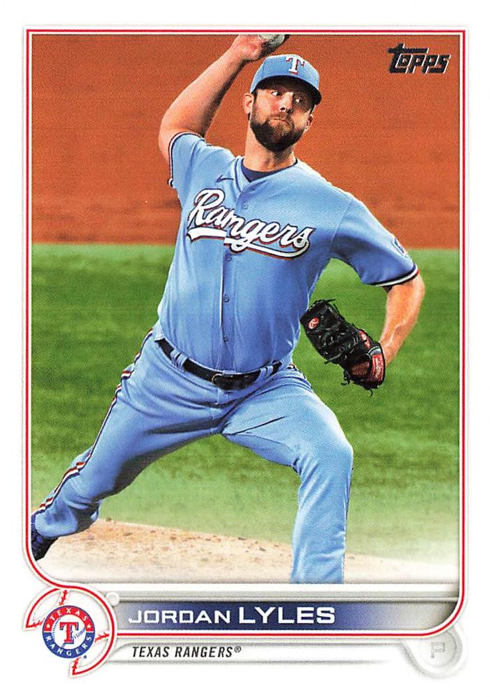 Jordan Lyles #376 Texas Rangers | 2022 Topps