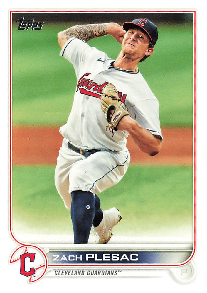 Zach Plesac #377 Cleveland Guardians | 2022 Topps