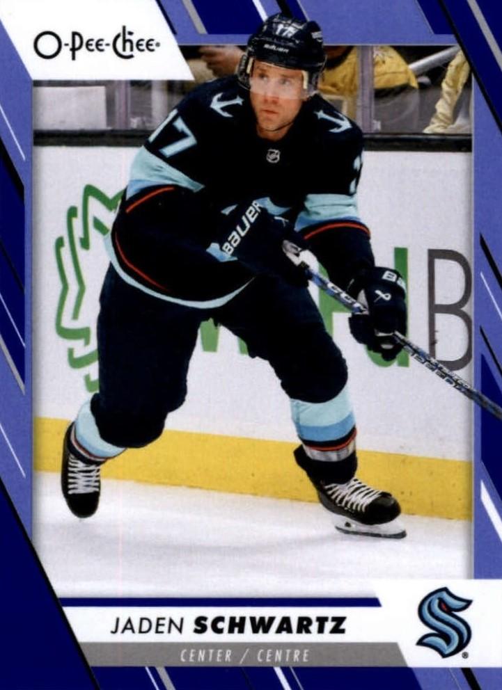 Jaden Schwartz #377 Seattle Kraken | 2023-24 O-Pee-Chee Blue Border