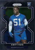 Kwity Paye #378 Indianapolis Colts | 2021 Panini Prizm | NFL Football