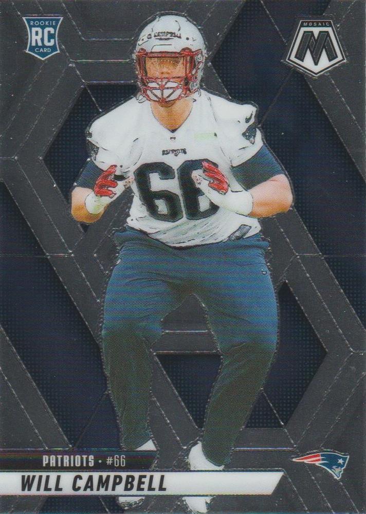 Will Campbell #378 New England Patriots | 2025 Panini Mosaic | NFL Football