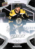 Patrice Bergeron #37 Boston Bruins | 2021-22 Upper Deck MVP Silver Script