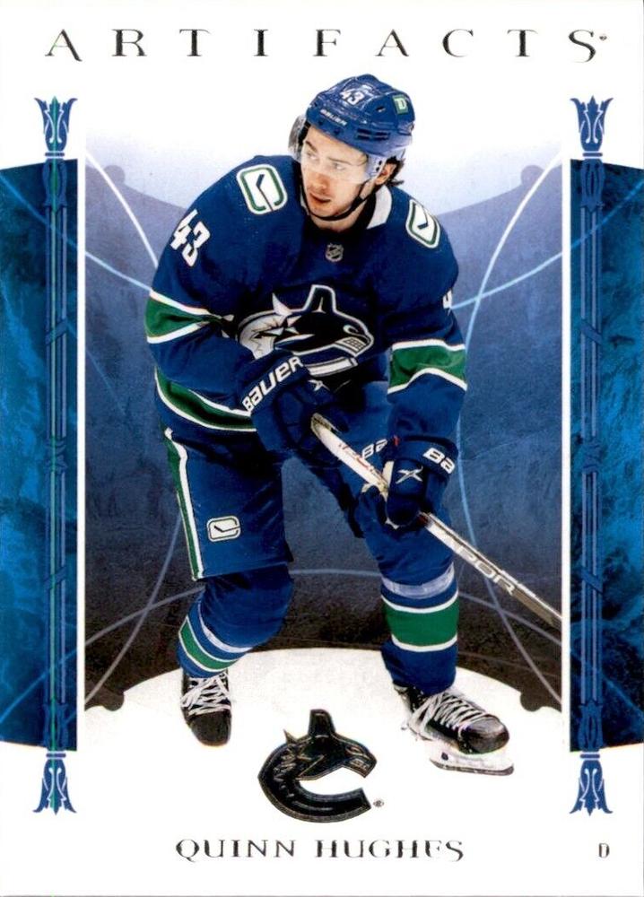 Quinn Hughes #37 Vancouver Canucks | 2022-23 Upper Deck Artifacts
