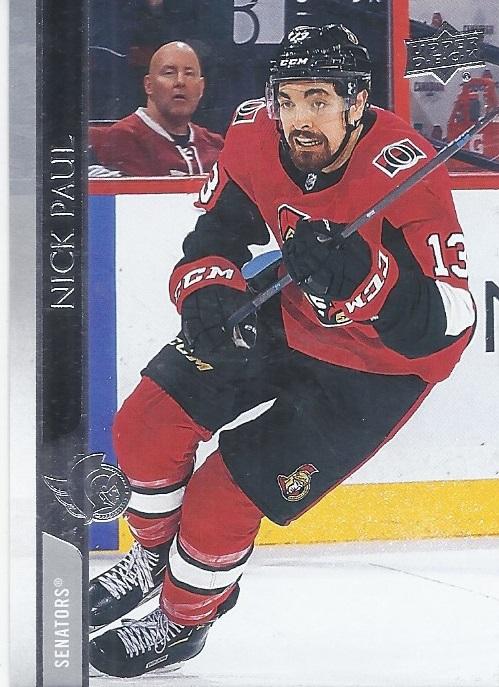 Nick Paul #380 Ottawa Senators | 2020-21 Upper Deck