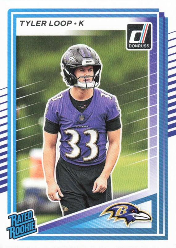 Tyler Loop #382 Baltimore Ravens | 2025 Donruss | NFL Football