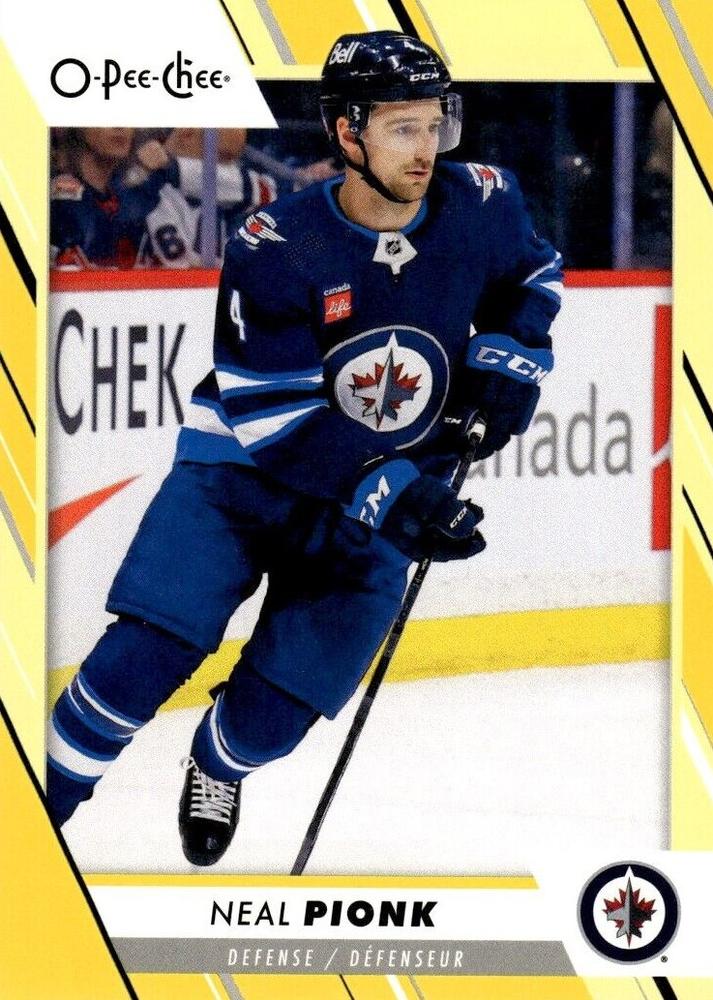 Neal Pionk #383 Winnipeg Jets | 2023-24 O-Pee-Chee Yellow Border