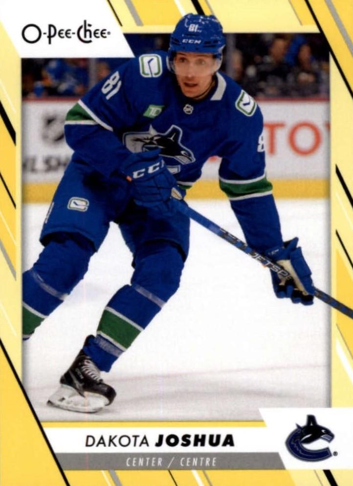 Dakota Joshua #384 Vancouver Canucks | 2023-24 O-Pee-Chee Yellow Border