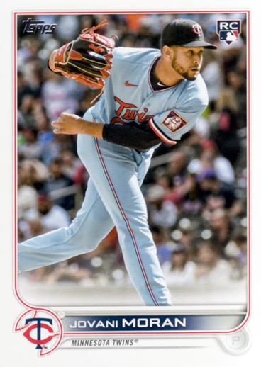 Jovani Moran #387 Minnesota Twins (Factory set, white outline around RC logo) | 2022 Topps