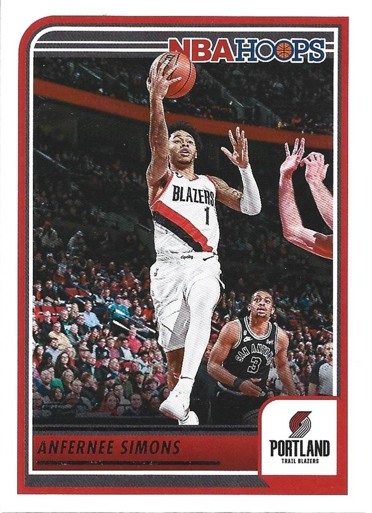 Anfernee Simons #139 Portland Trail Blazers | 2023-24 NBA Hoops