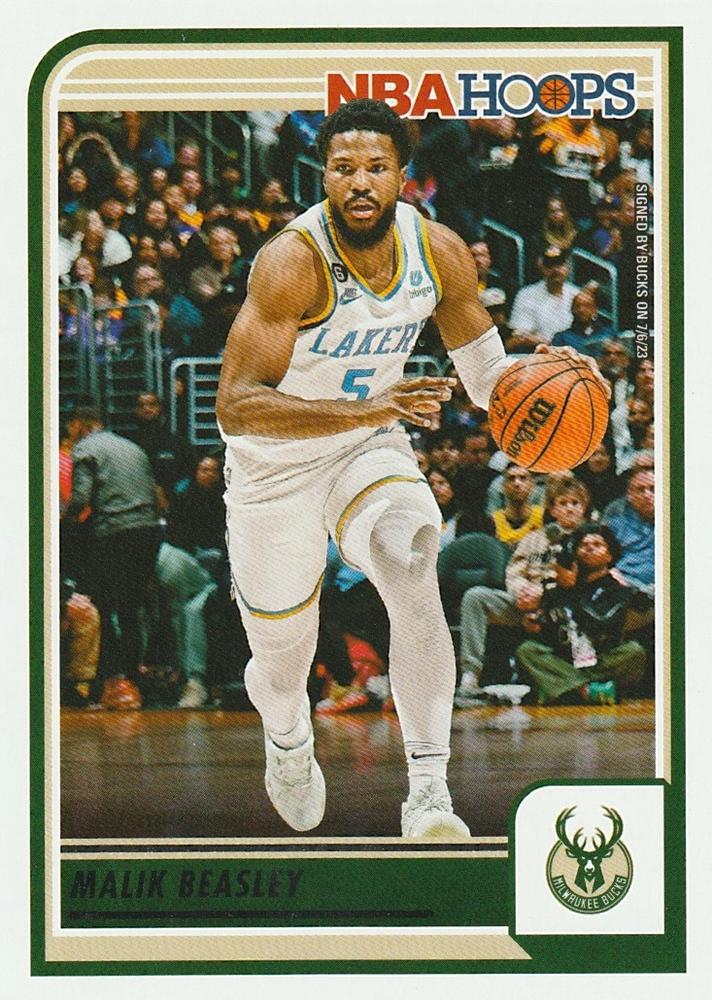 Malik Beasley UER #209 Milwaukee Bucks | 2023-24 NBA Hoops