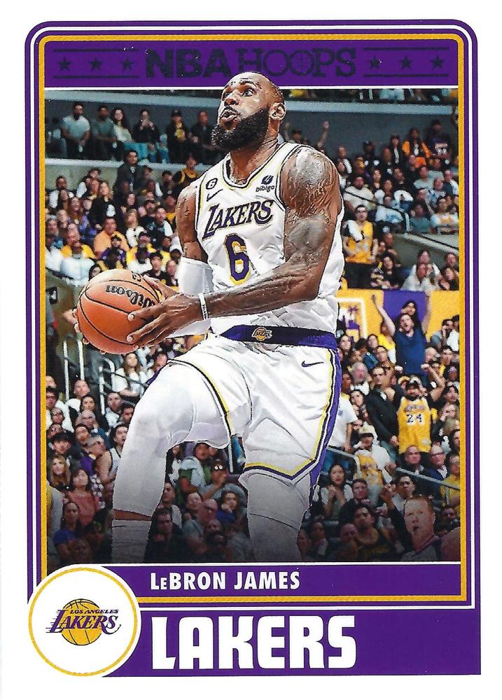 LeBron James #290 Los Angeles Lakers Hoops Tribute | 2023-24 NBA Hoops