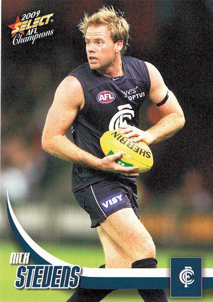 Nick Stevens #38 Carlton Blues | 2009 Select AFL Champions