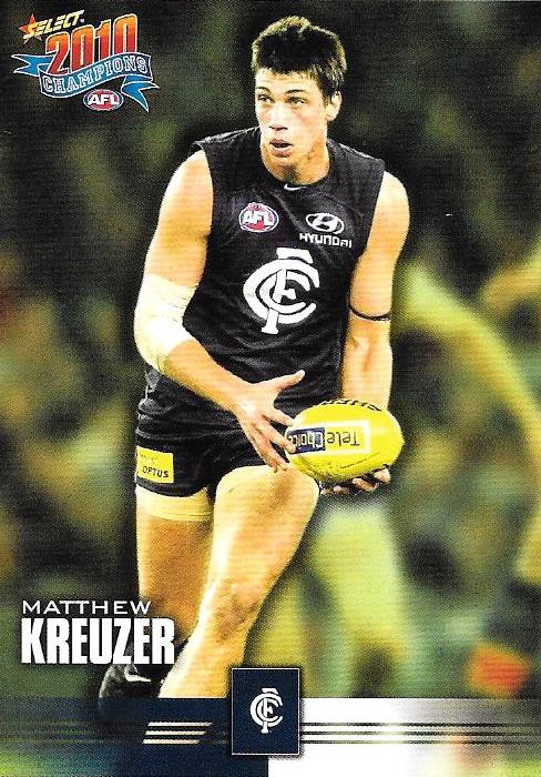 Matthew Kreuzer #38 Carlton Blues | 2010 Select AFL Champions