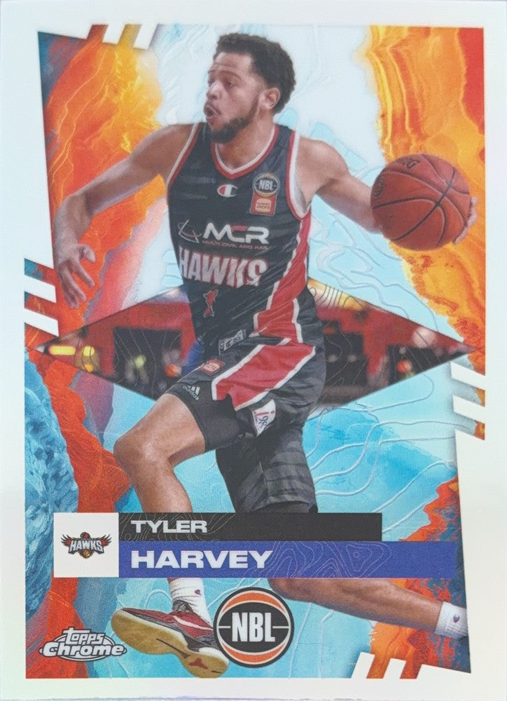 Tyler Harvey #38 Illawarra Hawks | 2024-25 Topps Chrome NBL (front)