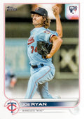Joe Ryan #390 Minnesota Twins (Factory set, white outline around RC logo) | 2022 Topps