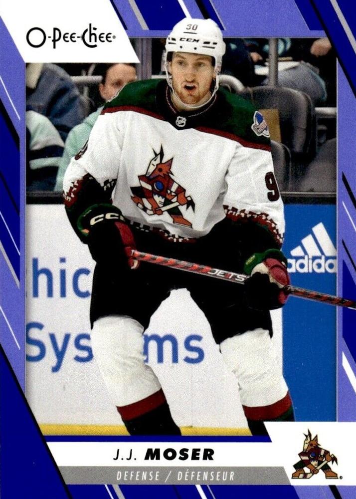 J.J. Moser #390 Arizona Coyotes | 2023-24 O-Pee-Chee Blue Border