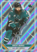 Brent Burns FOIL #394 San Jose Sharks | 2019-20 Topps NHL Sticker Collection