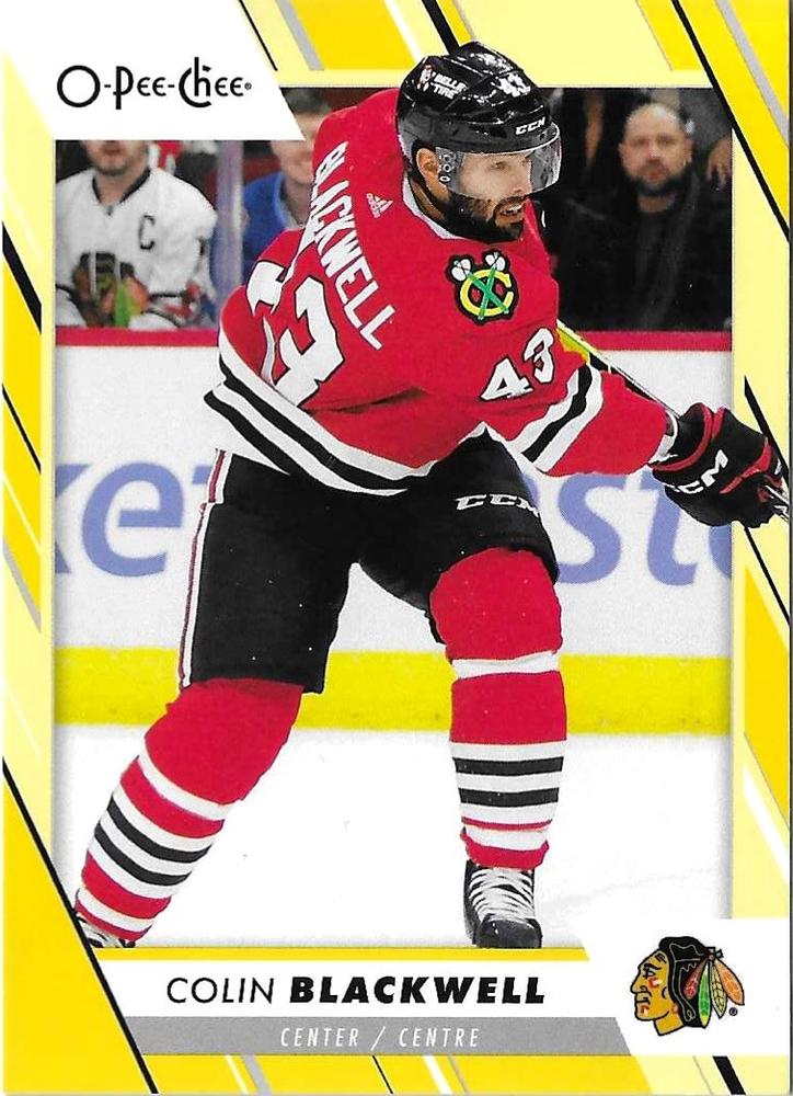 Colin Blackwell #394 Chicago Blackhawks | 2023-24 O-Pee-Chee Yellow Border