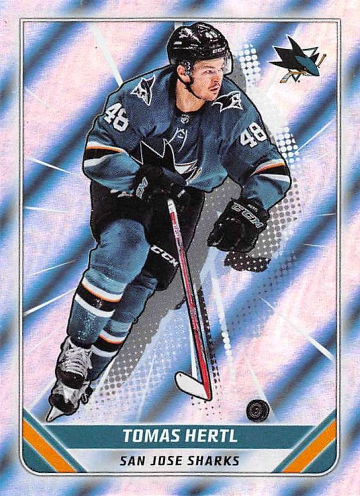 Tomas Hertl FOIL #395 San Jose Sharks | 2019-20 Topps NHL Sticker Collection