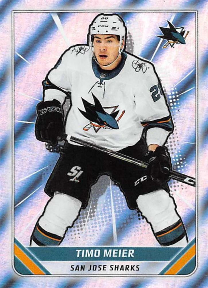 Timo Meier FOIL #396 San Jose Sharks | 2019-20 Topps NHL Sticker Collection