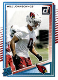 Will Johnson #396 Arizona Cardinals | 2025 Donruss | NFL Football