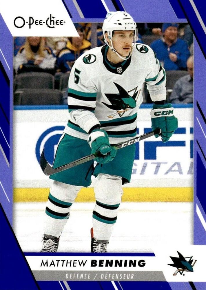 Matt Benning #398 San Jose Sharks | 2023-24 O-Pee-Chee Blue Border